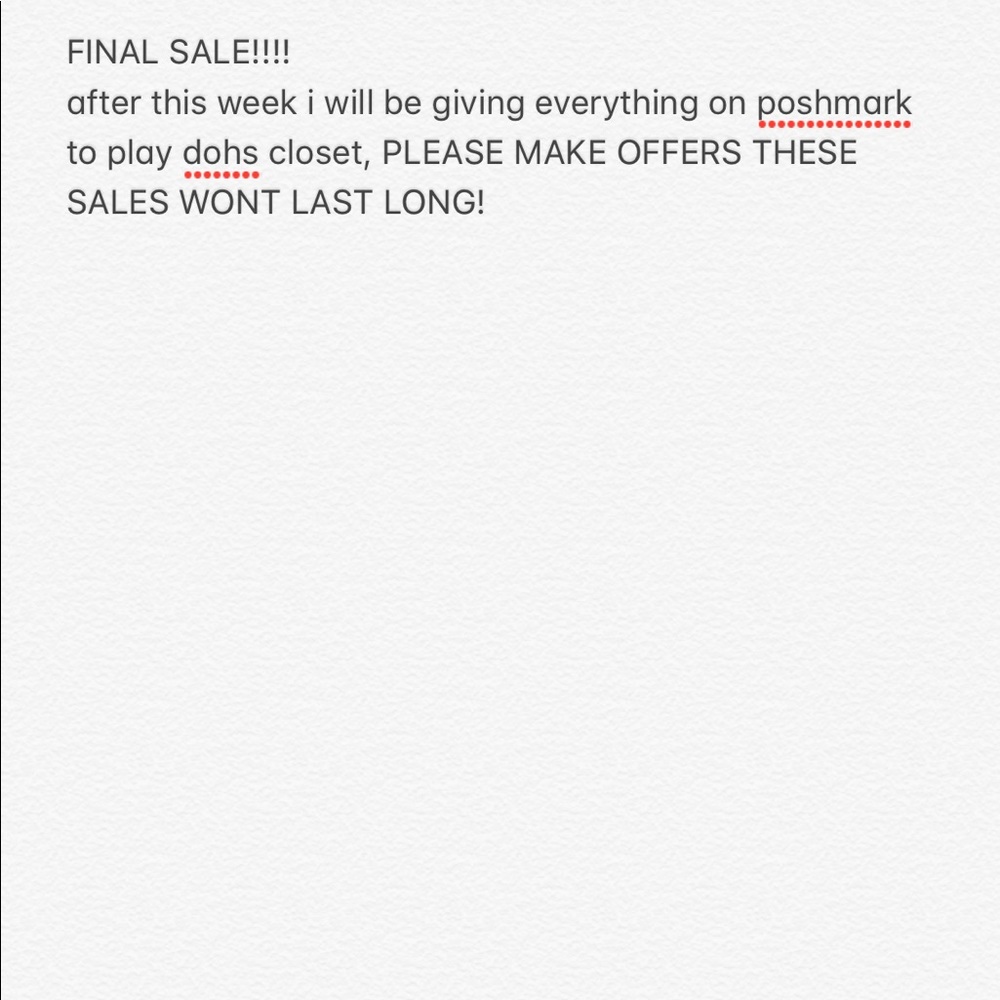FINAL SALE